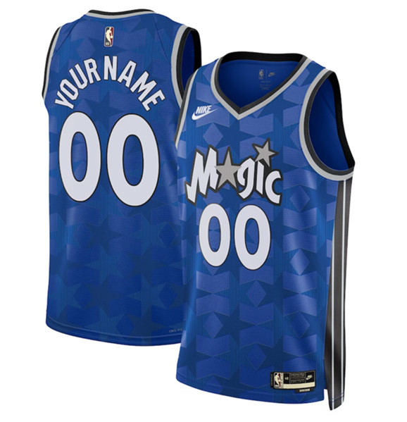 Men%27s Orlando Magic Active Custom Blue 2023-24 Classic Edition Stitched Basketball Jersey->customized nba jersey->Custom Jersey